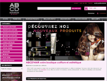 Tablet Screenshot of abcdhair-shop.com